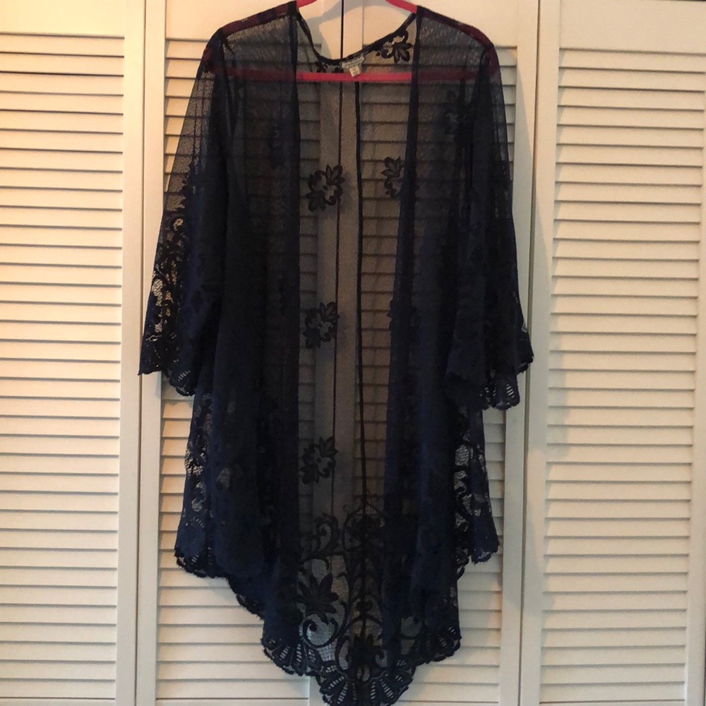 Navy lace jacket